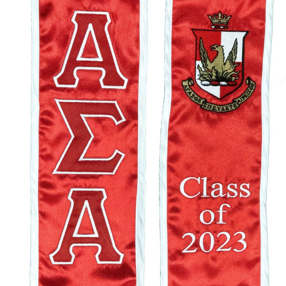 Alpha Sigma Alpha Class of 2025 Graduation Stole Sash